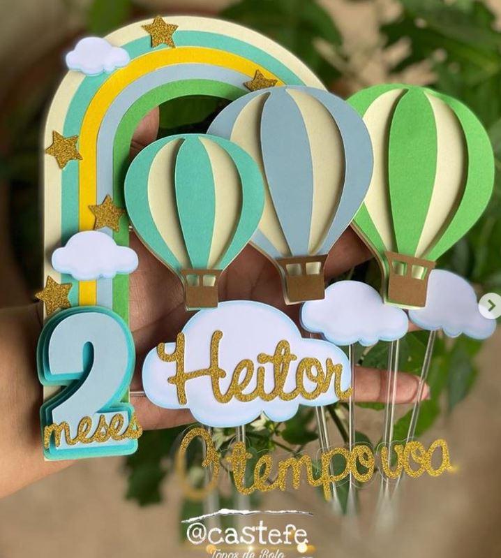 Topo de bolo Balão