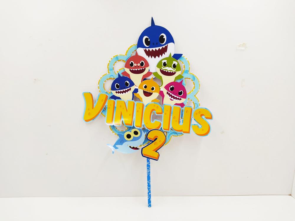 Topo de bolo Baby Shark