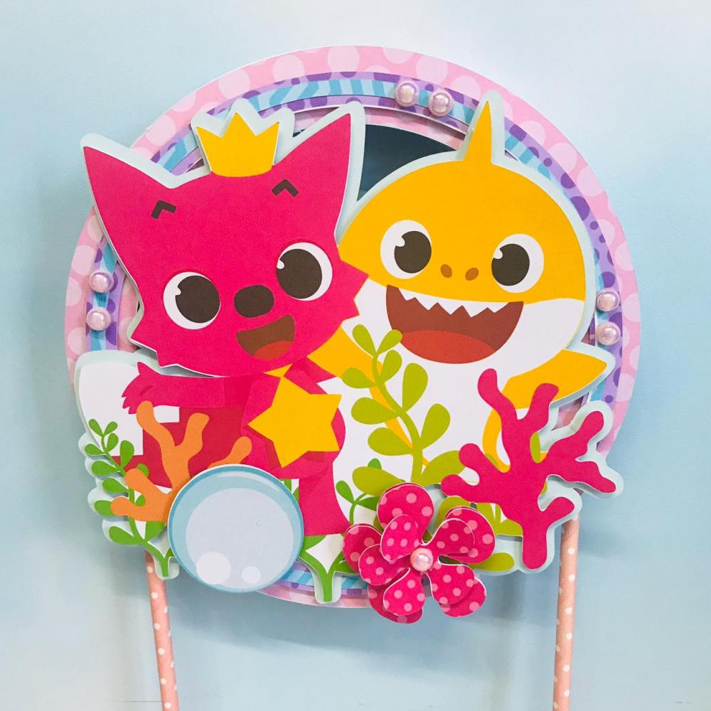 Topo de bolo Baby Shark