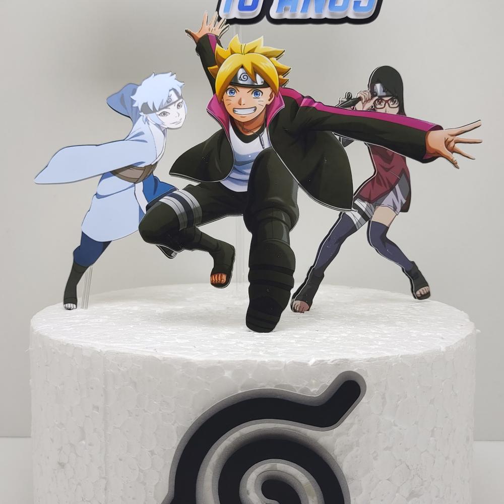 Topo de bolo Boruto