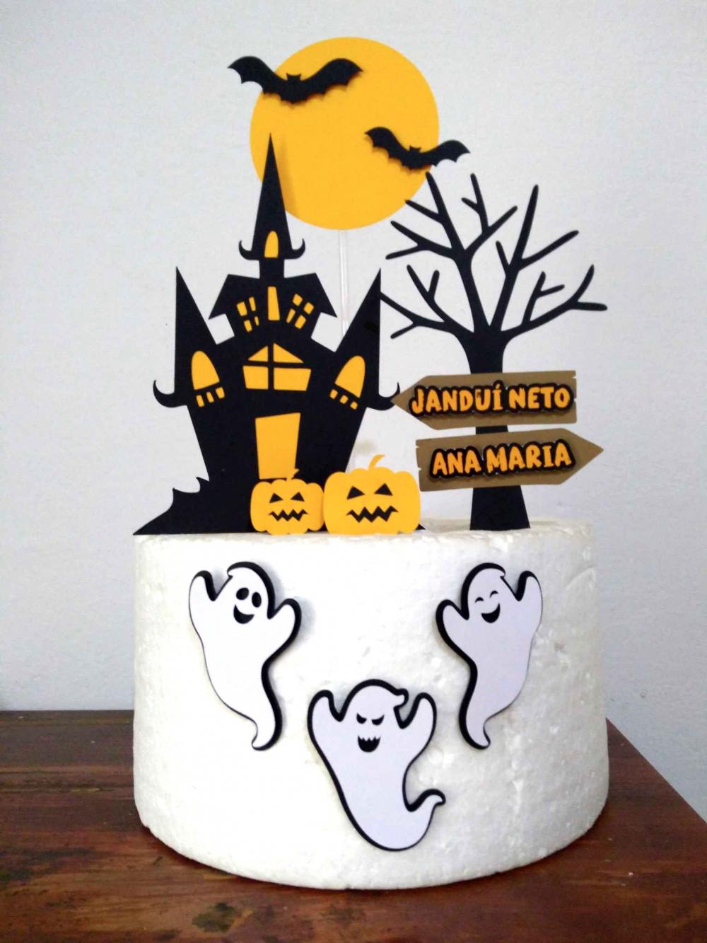 Topo de Bolo Halloween