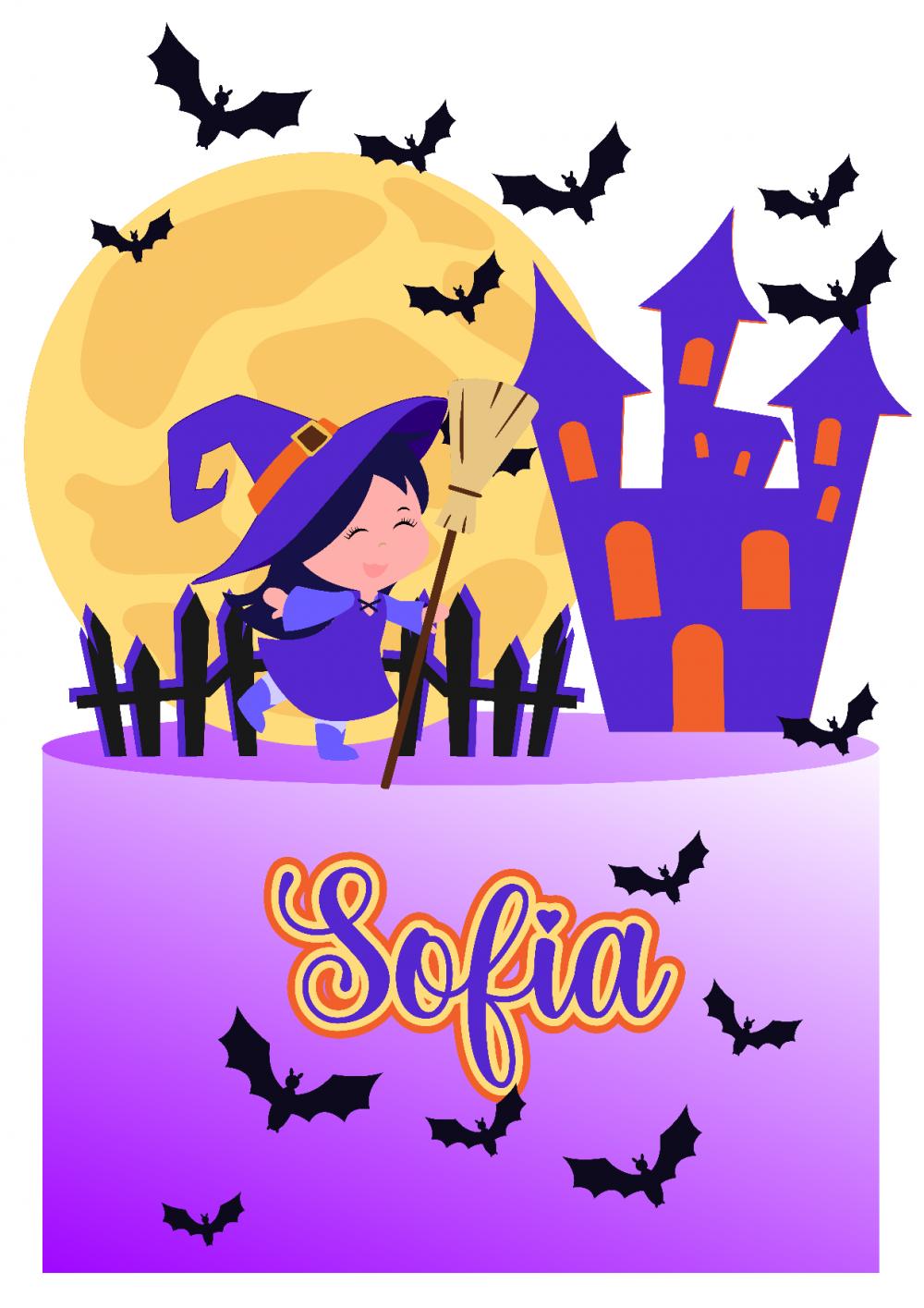 Topo de Bolo Halloween