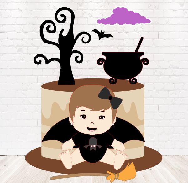 Topo de Bolo Halloween