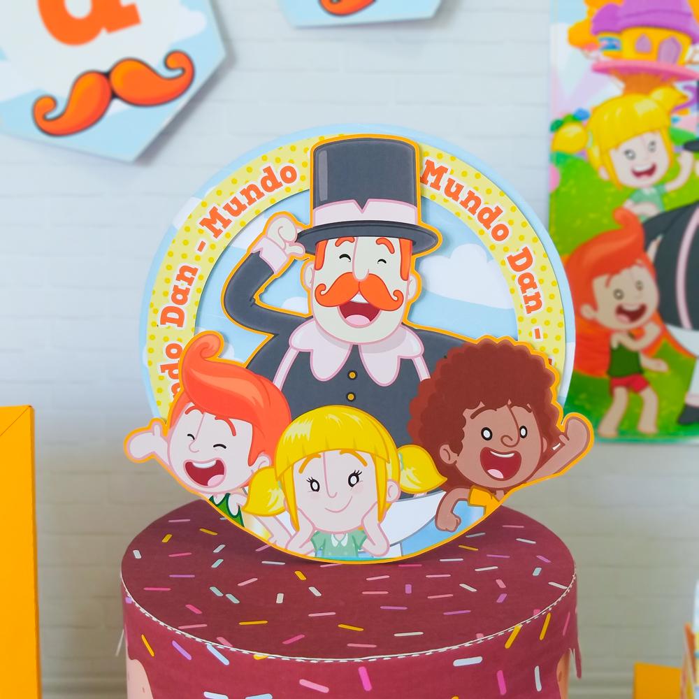 Topo de Bolo Mundo Bita