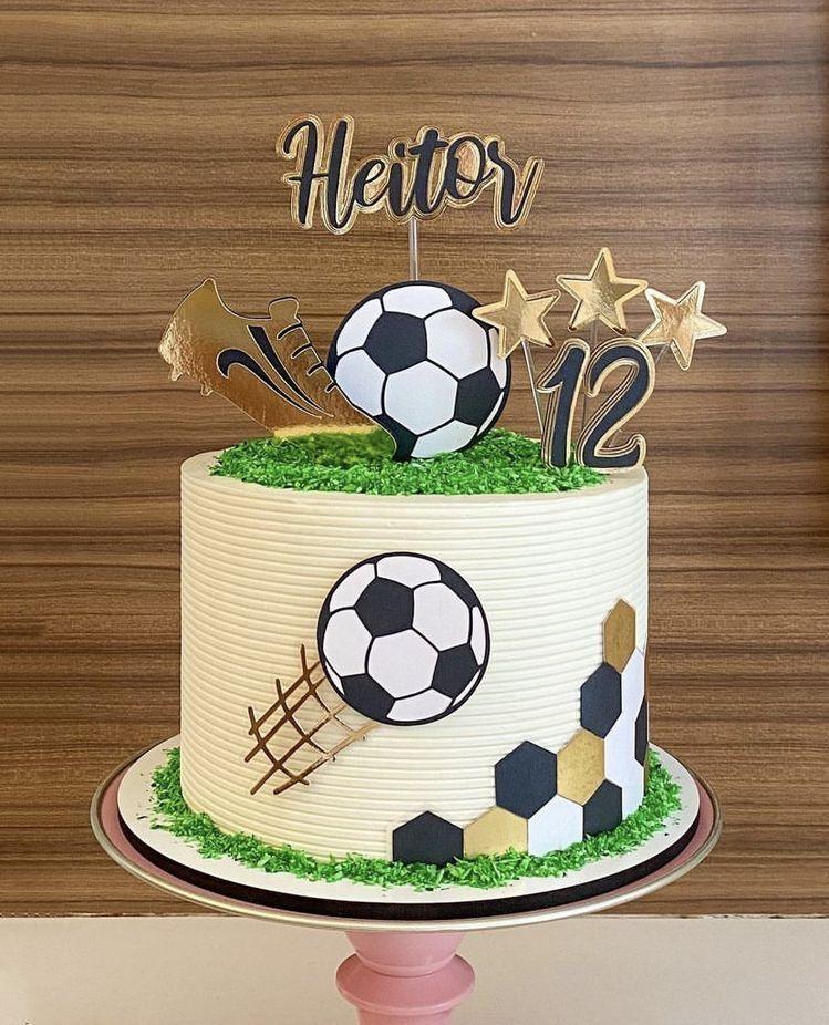 Topo de bolo Futebol