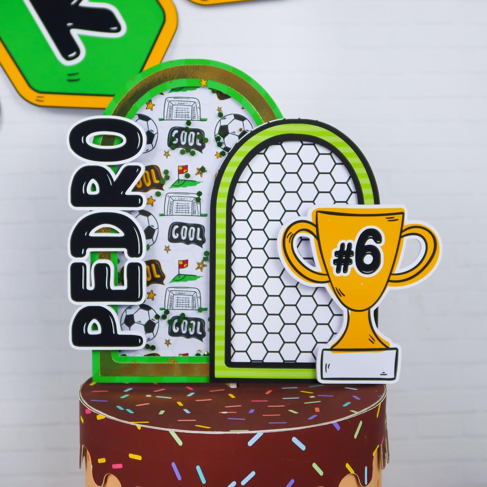 Topo de bolo Futebol