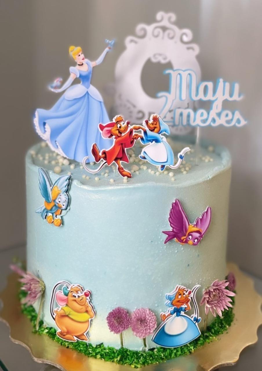 Arquivo de corte topo de bolo Cinderela