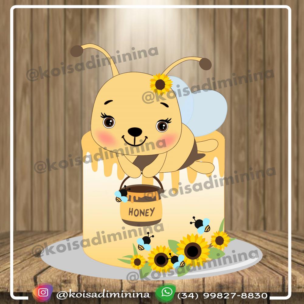Topo de Bolo Abelhinha