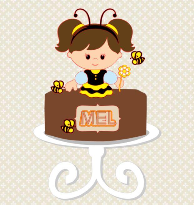 Topo de Bolo Abelhinha