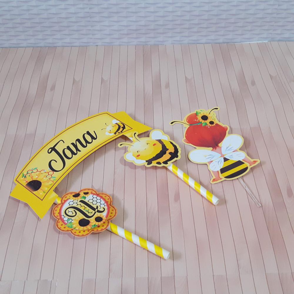 Topo de Bolo Abelhinha