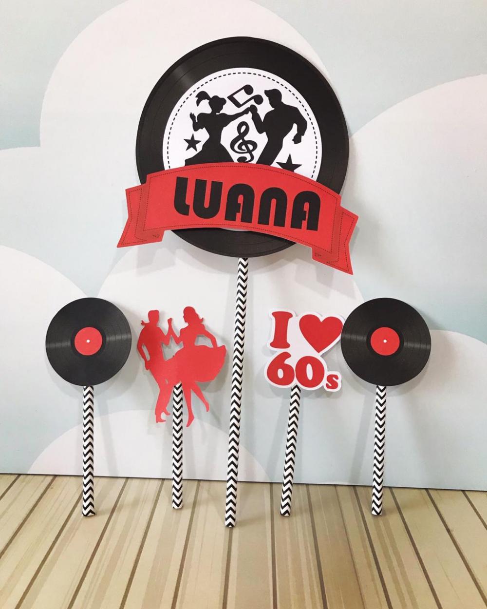 Topo de bolo Anos 60