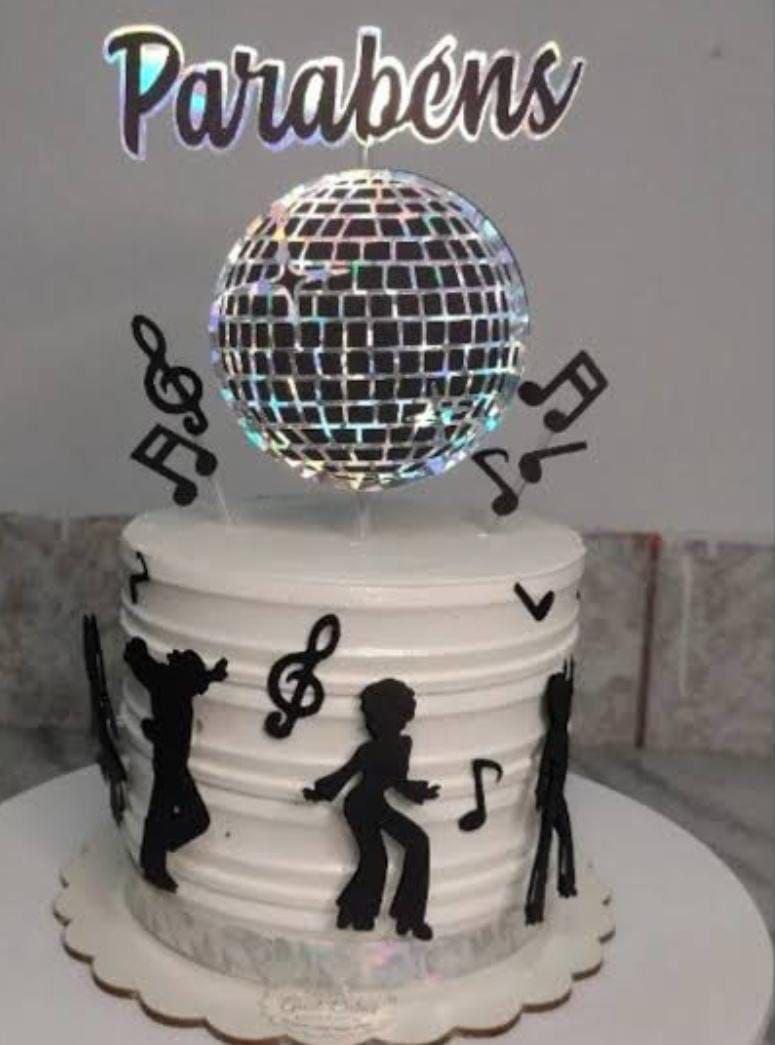 Topo de bolo Anos 70