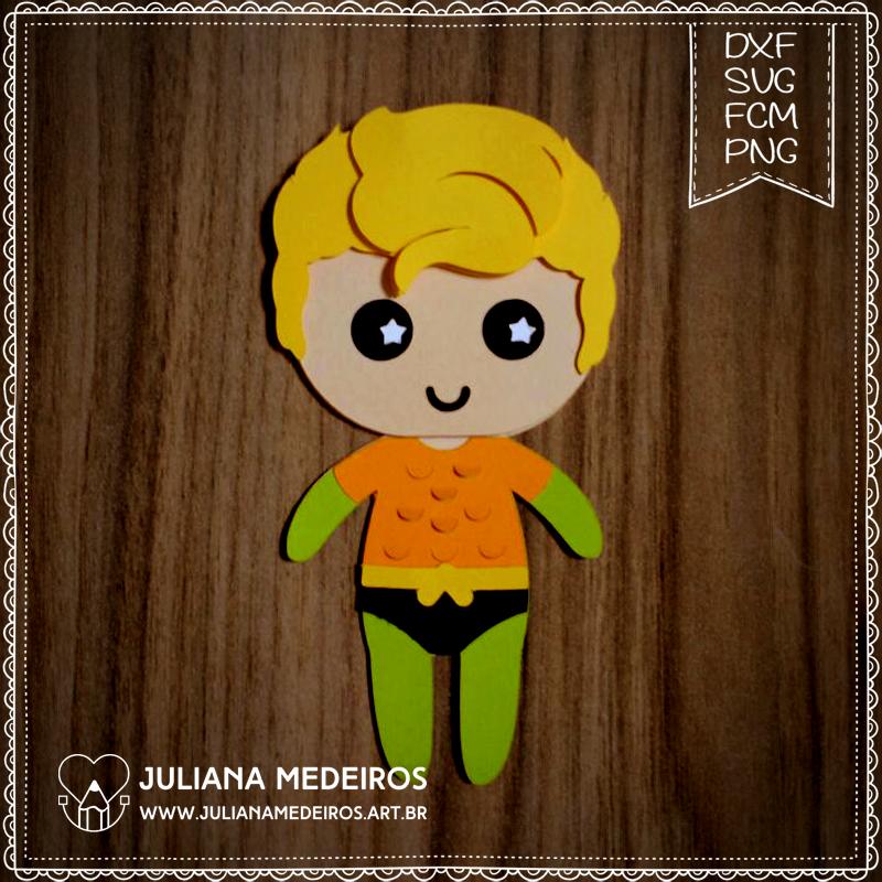 Topo de bolo Aquaman