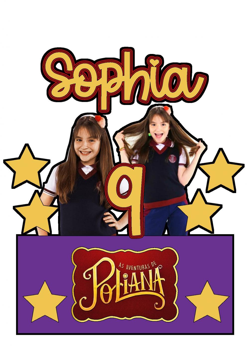 Topo de Bolo As Aventuras de Poliana