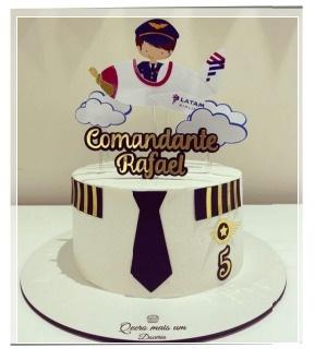 Topo de bolo Aviador