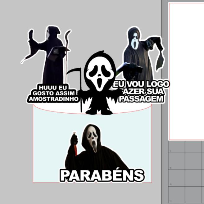 Topo de bolo Amostradinho