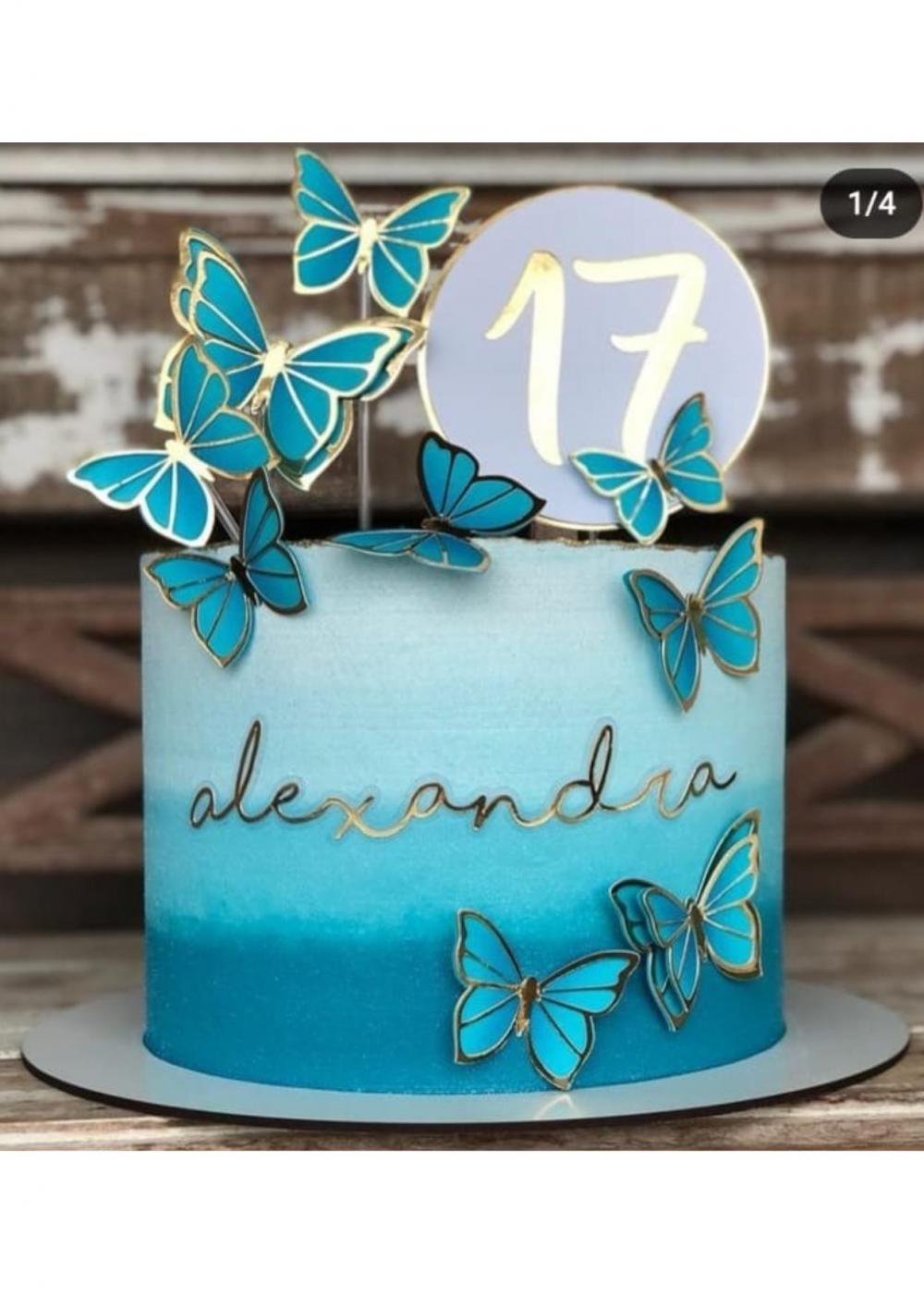 Topo de bolo Borboleta