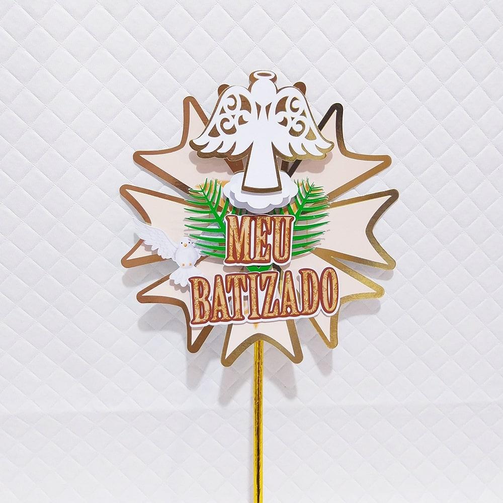Topo de Bolo Batizado
