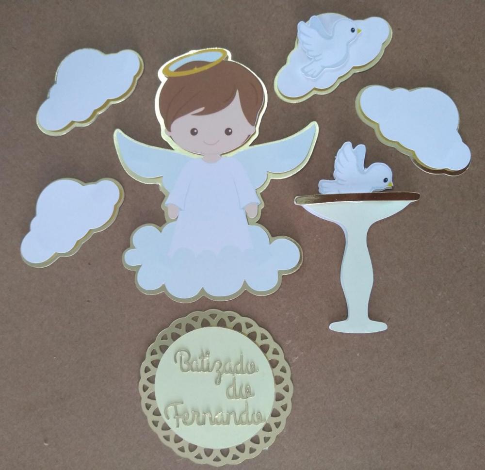 Topo de Bolo Batizado