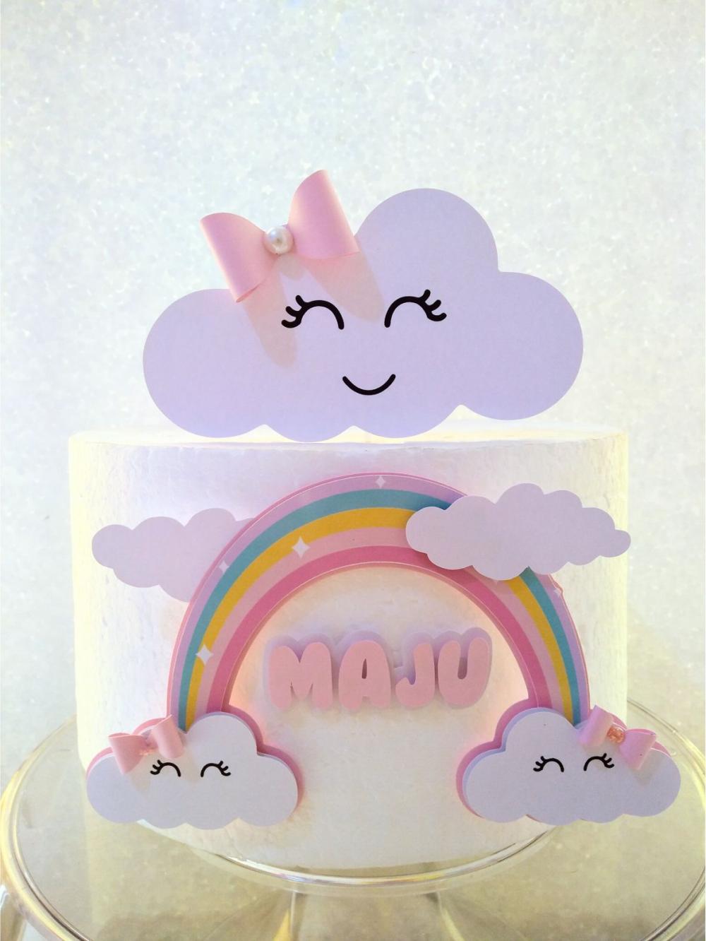 Topo de Bolo Chuva de benção