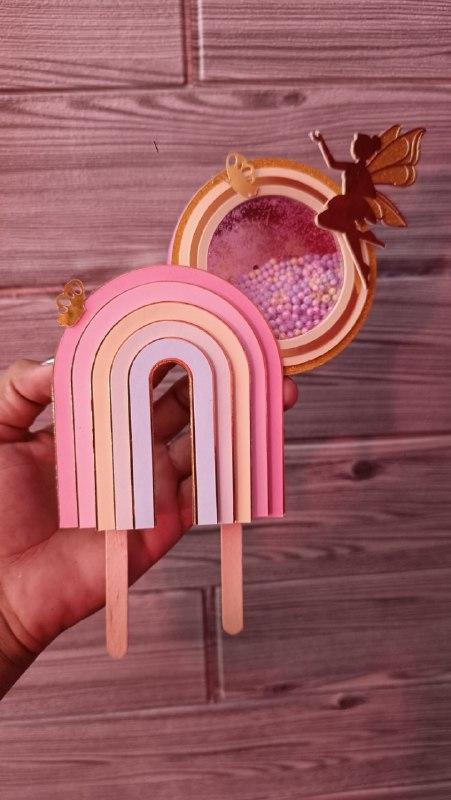 Topo de bolo Arco Iris