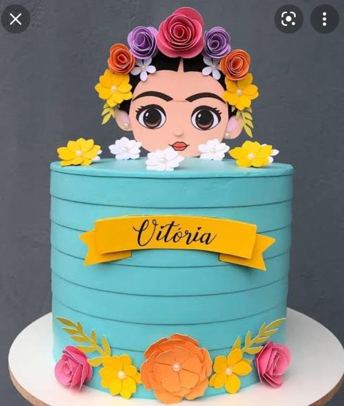 Topo de Bolo Frida