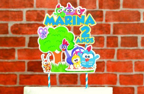 Topo de Bolo Galinha PIntadinha