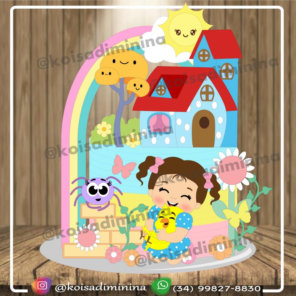 Topo de Bolo Galinha PIntadinha