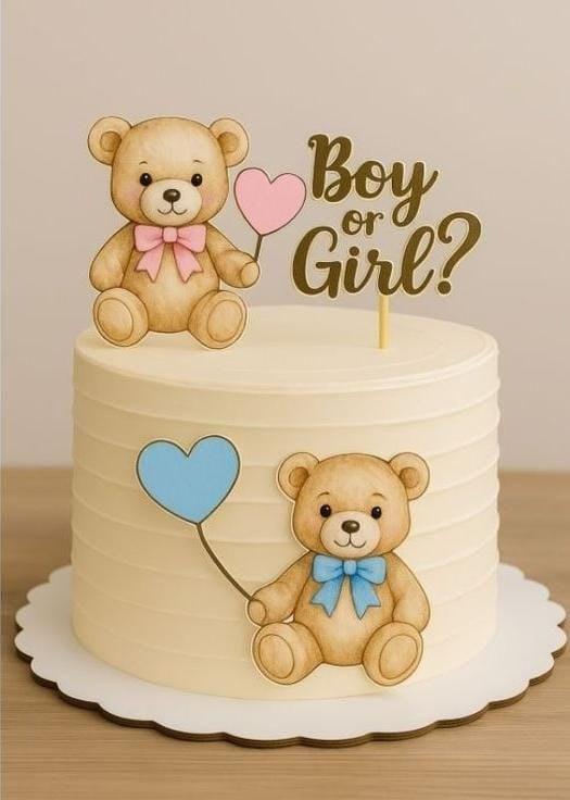 Topo de Bolo Chá revelação