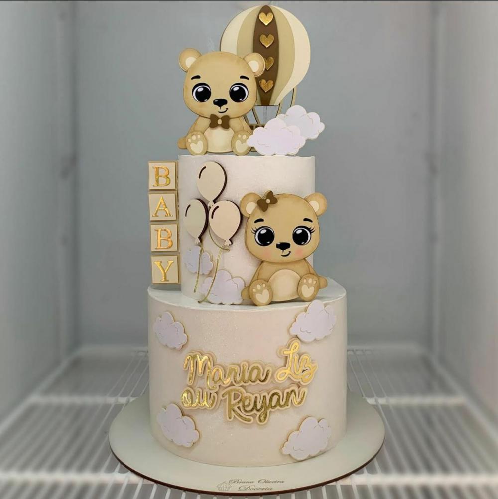 Topo de Bolo Chá revelação