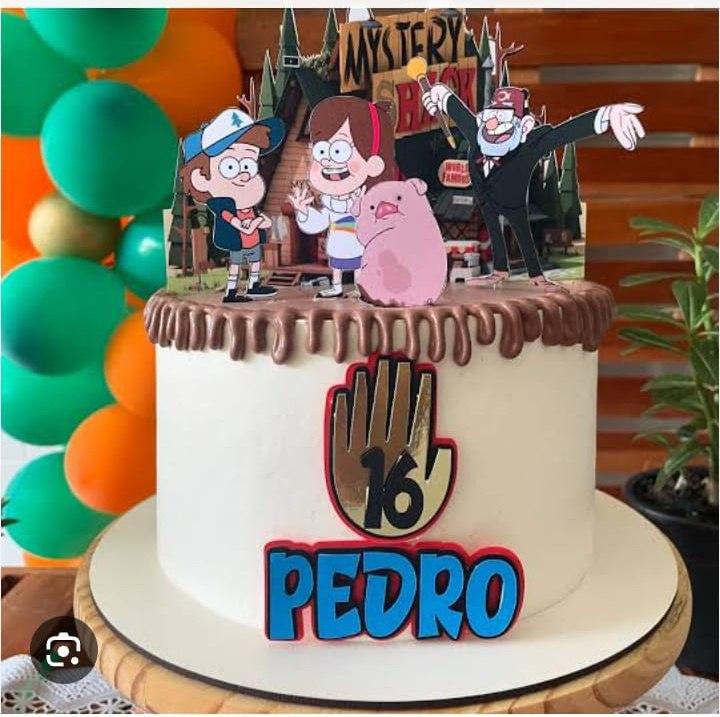 Topo de Bolo Gravity Falls