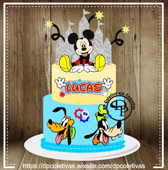 Topo de Bolo Mickey