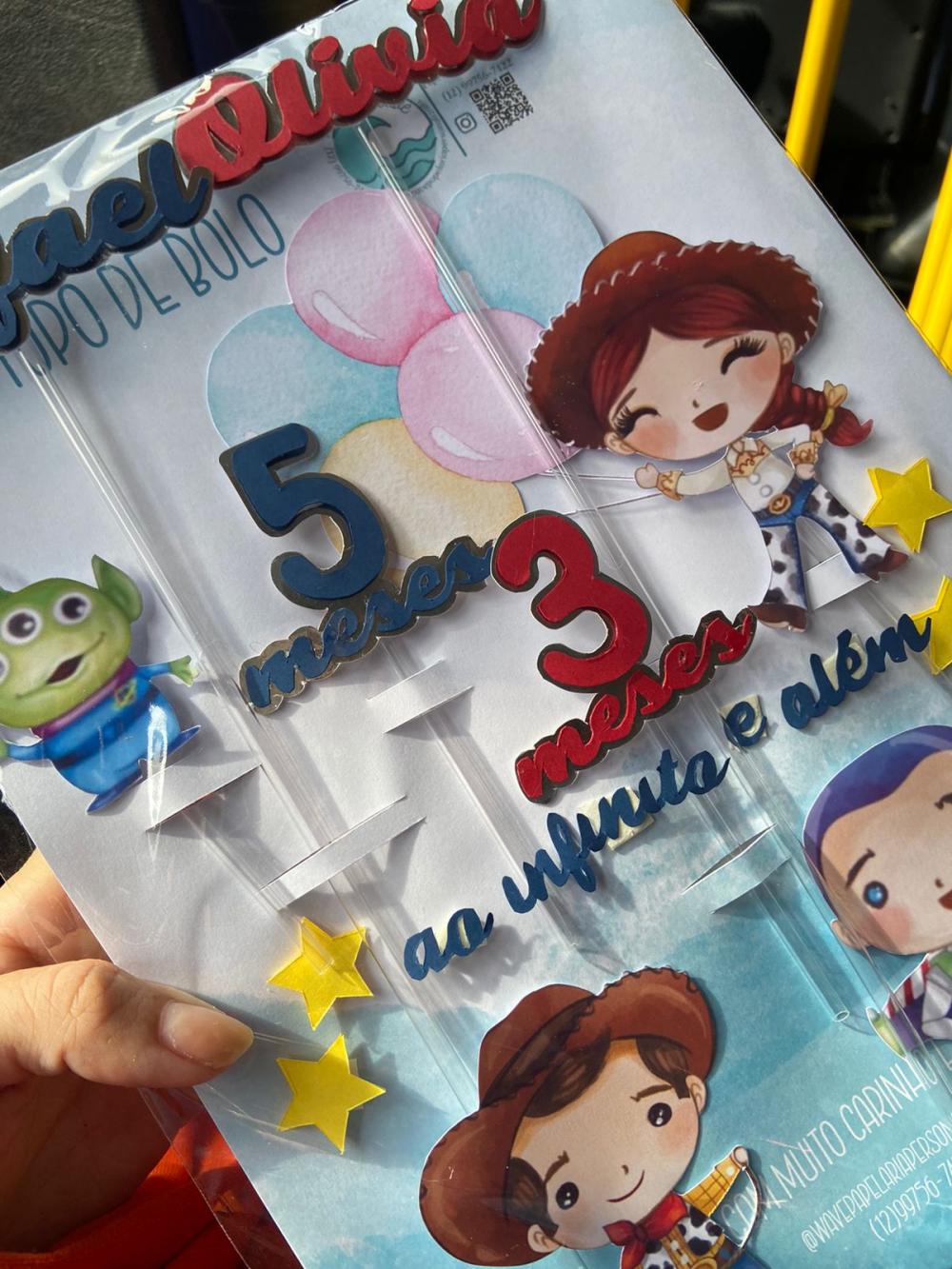 Topo de Bolo Toy Story