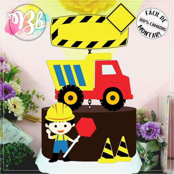 Topo de bolo Construção