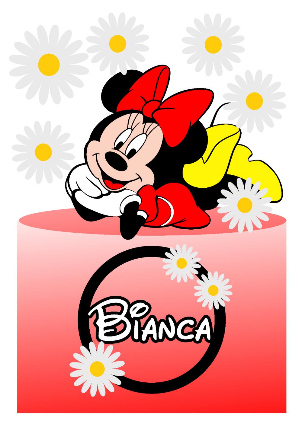 Topo de Bolo Minnie