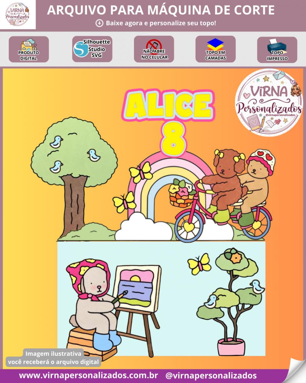 Topo de Bolo Bobbie Goods