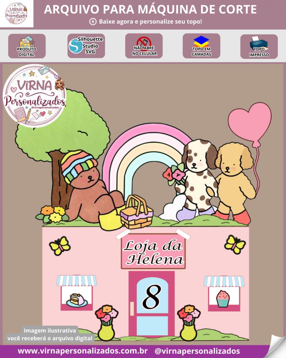 Topo de Bolo Bobbie Goods