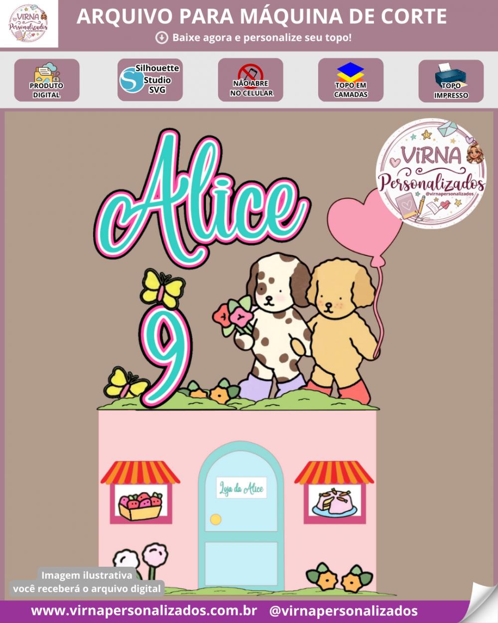 Topo de Bolo Bobbie Goods