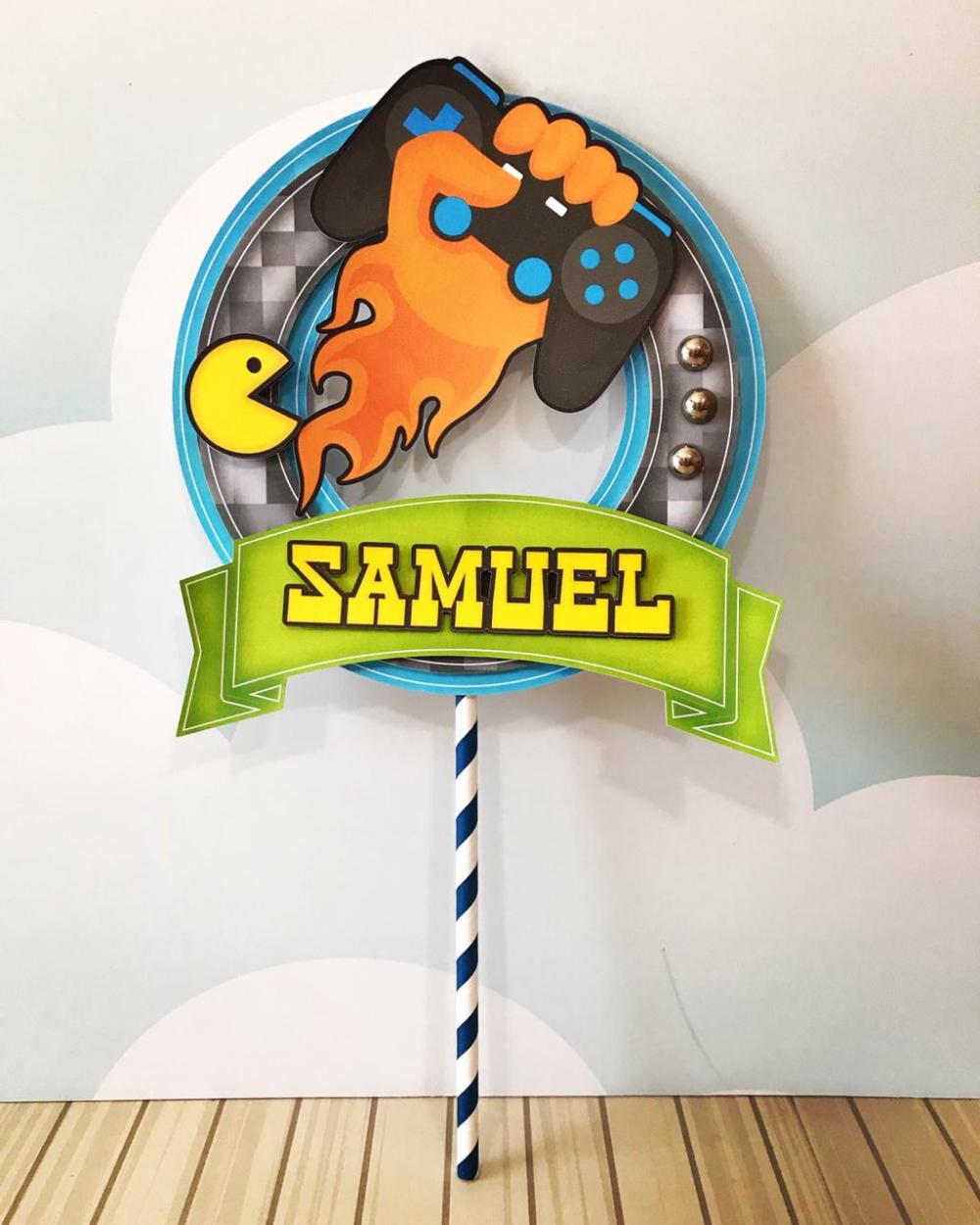 Topo de bolo Video game