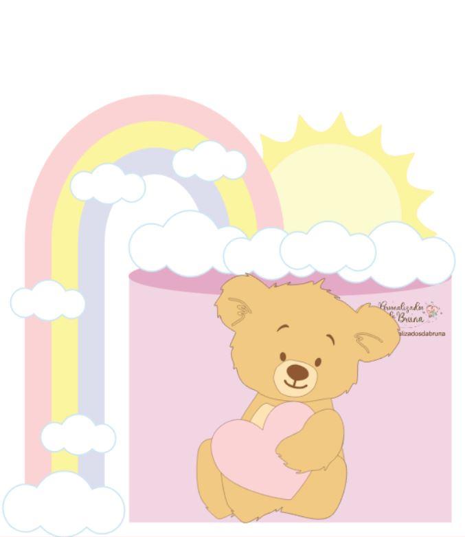 Topo de bolo Ursinha