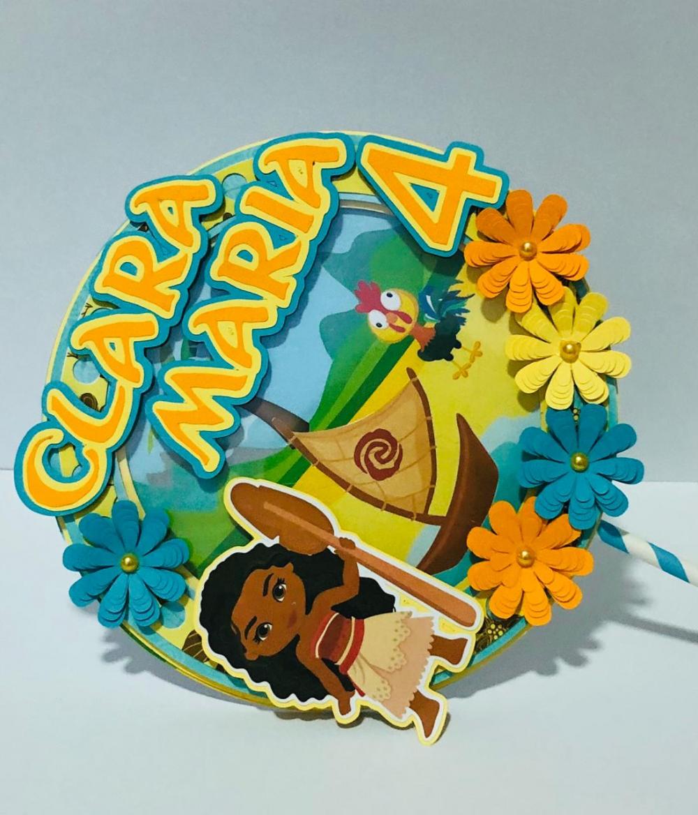 Topo de Bolo Moana
