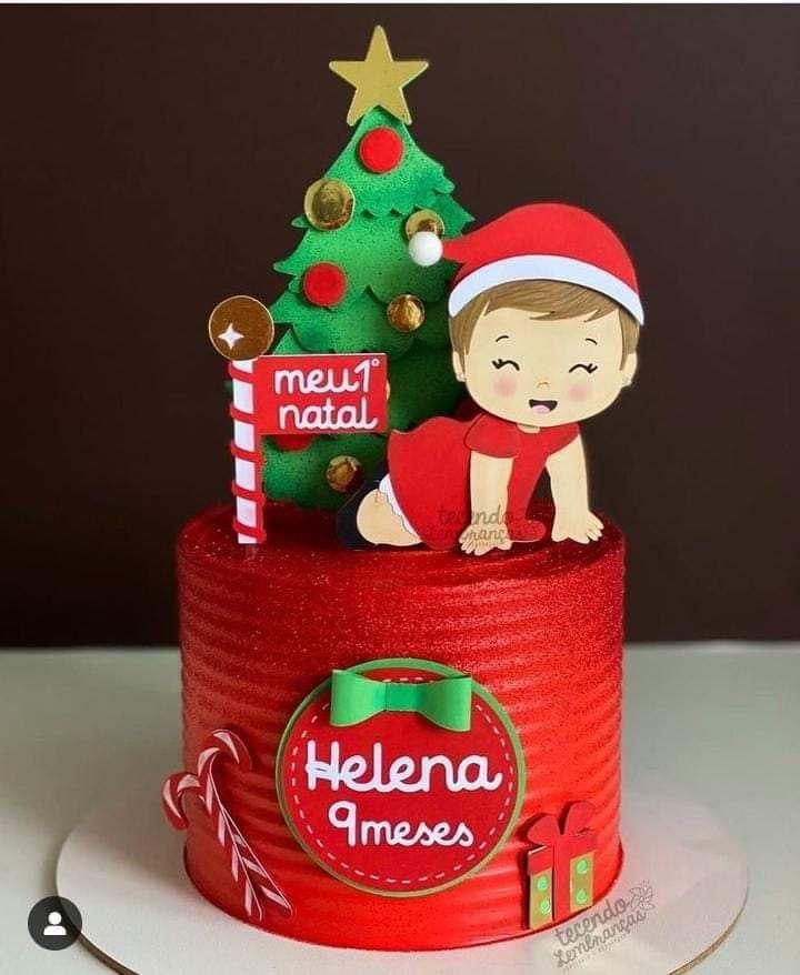 Topo de Bolo Natal