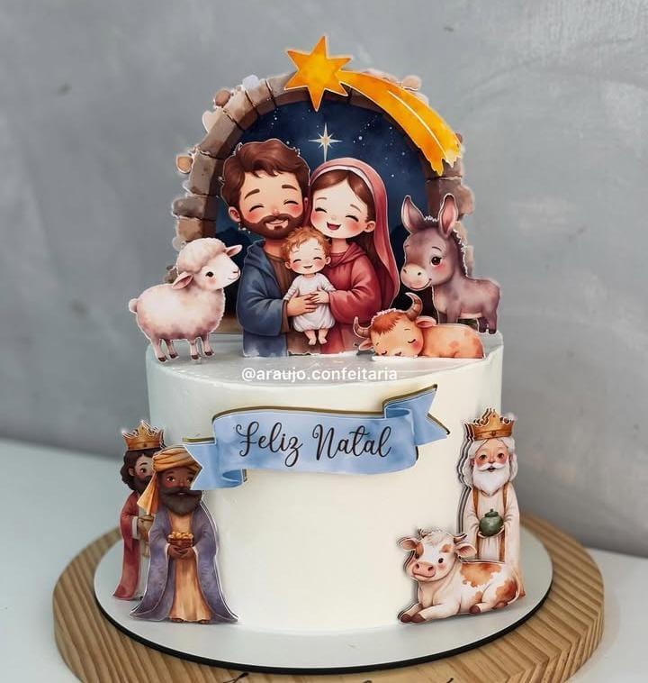 Topo de Bolo Natal