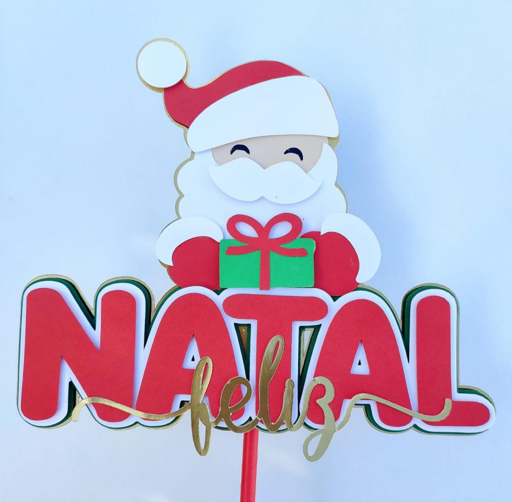 Topo de Bolo Natal