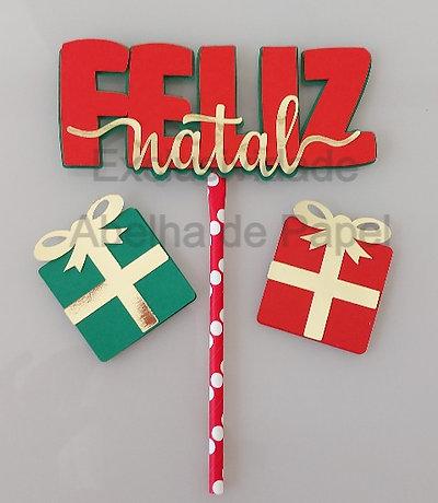 Topo de Bolo Natal