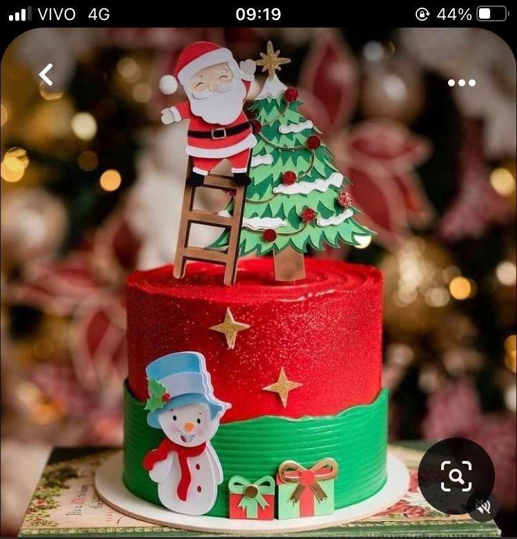 Topo de Bolo Natal