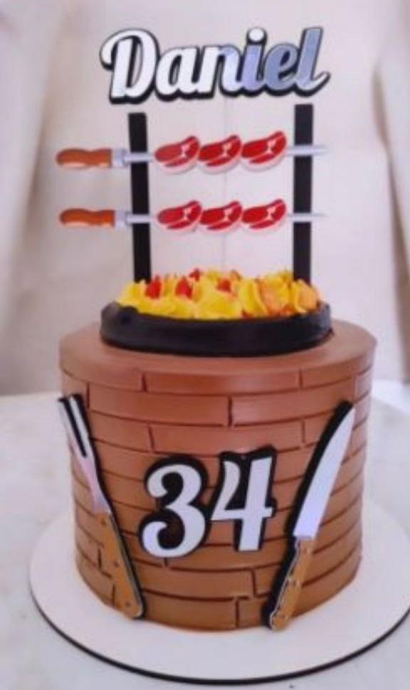 Topo de Bolo Churrasco