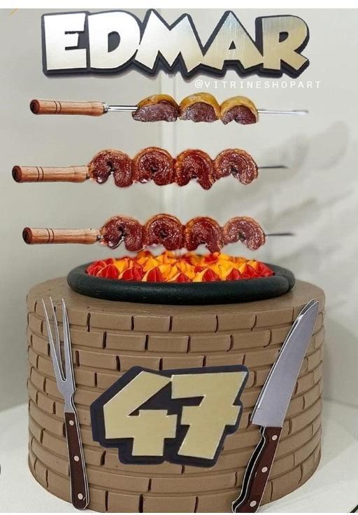 Topo de Bolo Churrasco