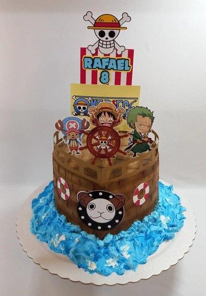 Topo de Bolo One Piece