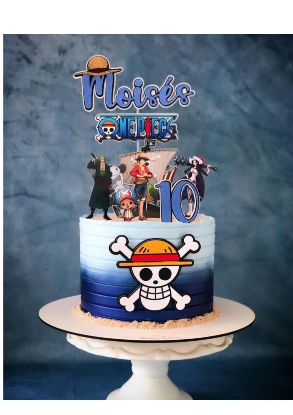 Topo de Bolo One Piece